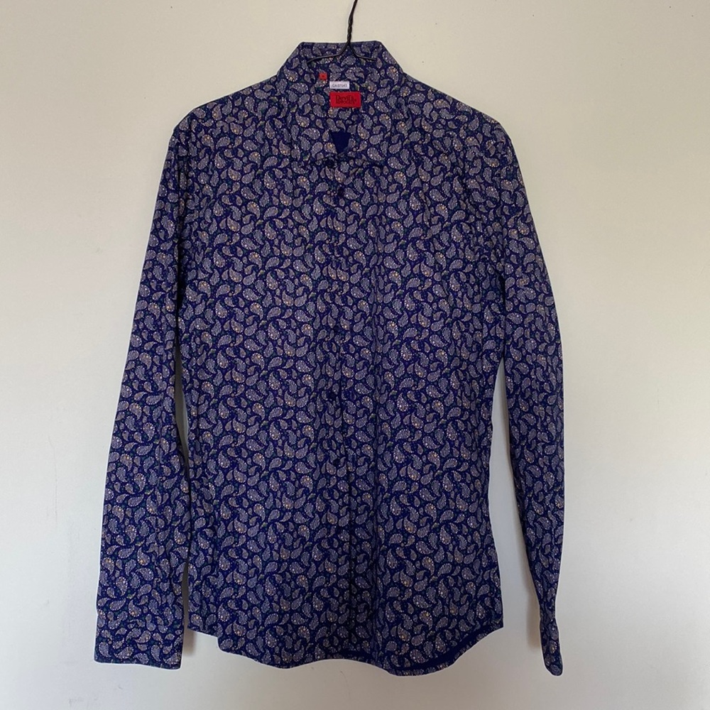 Paisley print dress shirt size medium
